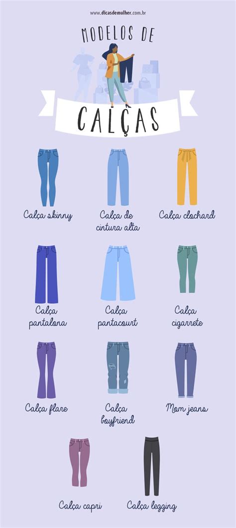 tipos de calça feminina.